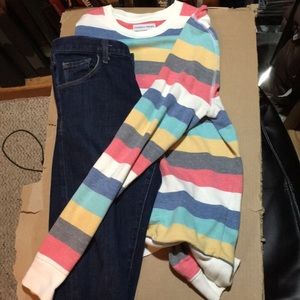Pastel Striped Sweatshirt